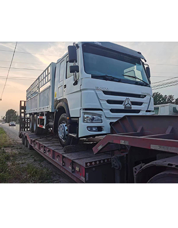High-sided trucks ready to be sent to Mozambique